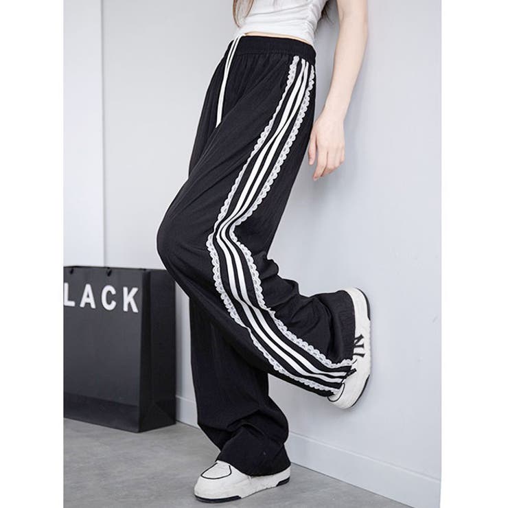 サイドライン トラックパンツ スポーティ | BACKYARD FAMILY | 詳細画像12 