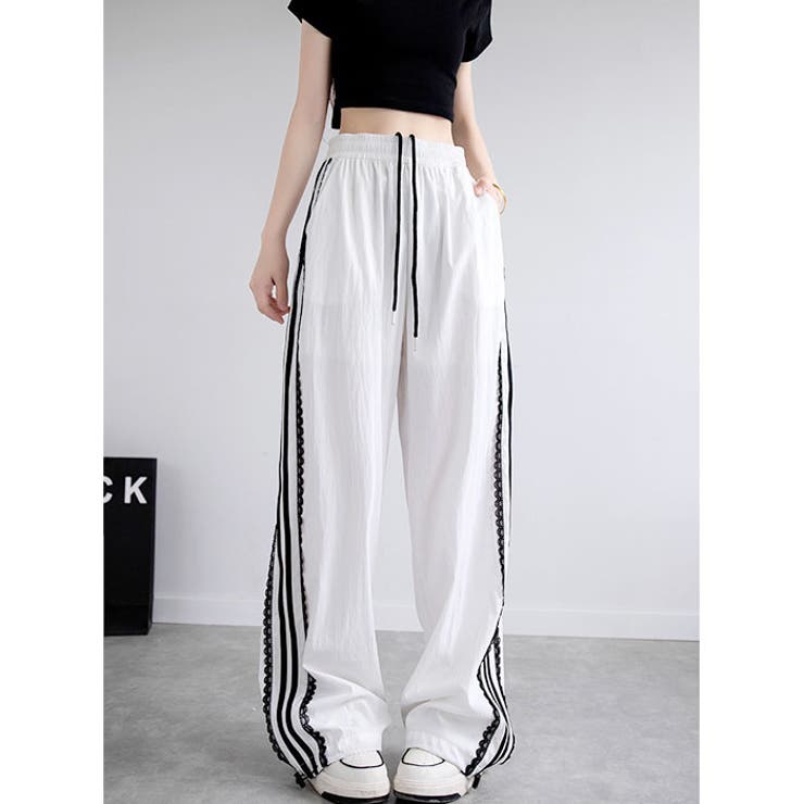 サイドライン トラックパンツ スポーティ | BACKYARD FAMILY | 詳細画像13 