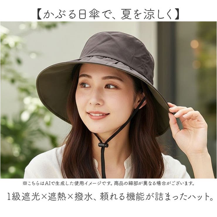 1級遮光日傘ロングブリムハット | BACKYARD FAMILY | 詳細画像2 
