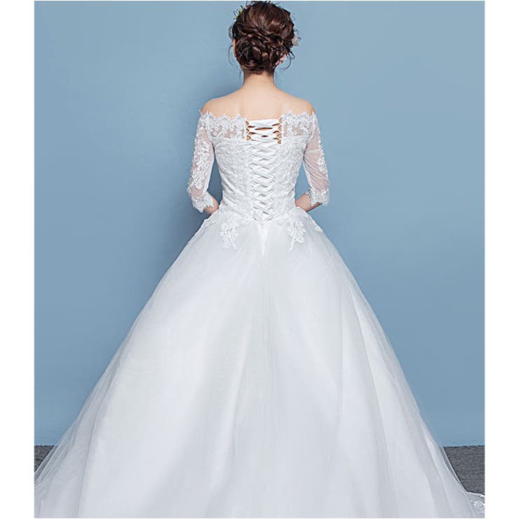 ウェディングドレス 編み上げタイプ 七分袖 | BACKYARD FAMILY | 詳細画像12 