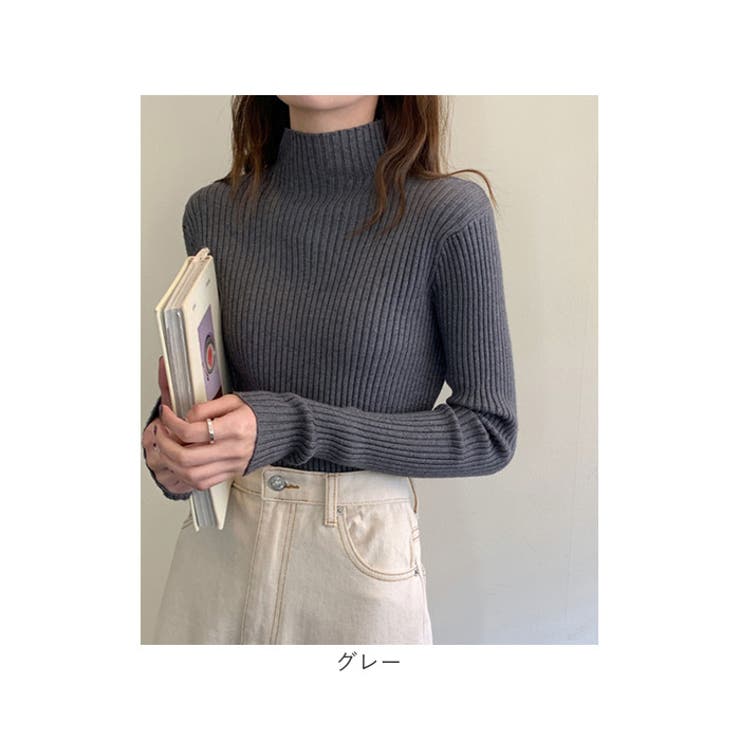 薄手細身ハイネックニット | BACKYARD FAMILY | 詳細画像16 