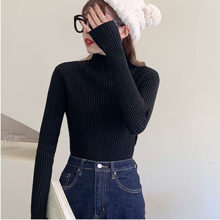 薄手細身ハイネックニット | BACKYARD FAMILY | 詳細画像4 