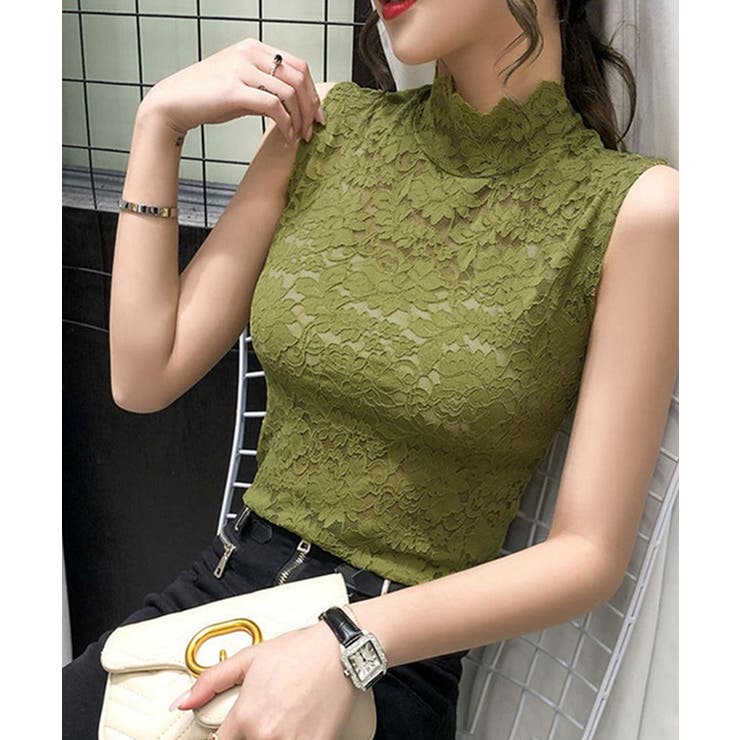 総レースハイネックタンクトップ | BACKYARD FAMILY | 詳細画像11 