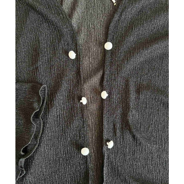 パールボタンシアーショートカーディガン | BACKYARD FAMILY | 詳細画像11 