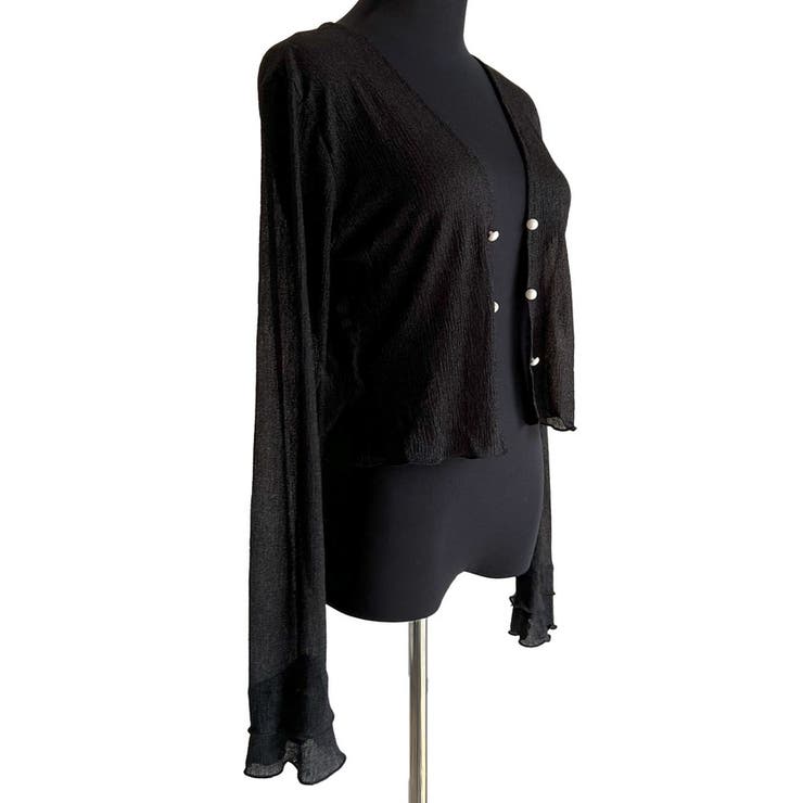 パールボタンシアーショートカーディガン | BACKYARD FAMILY | 詳細画像18 