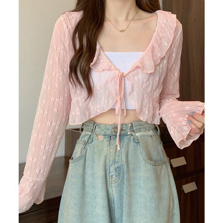 小花柄シアーカーディガン | BACKYARD FAMILY | 詳細画像12 