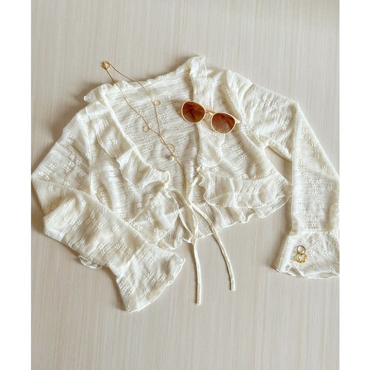 小花柄シアーカーディガン | BACKYARD FAMILY | 詳細画像9 