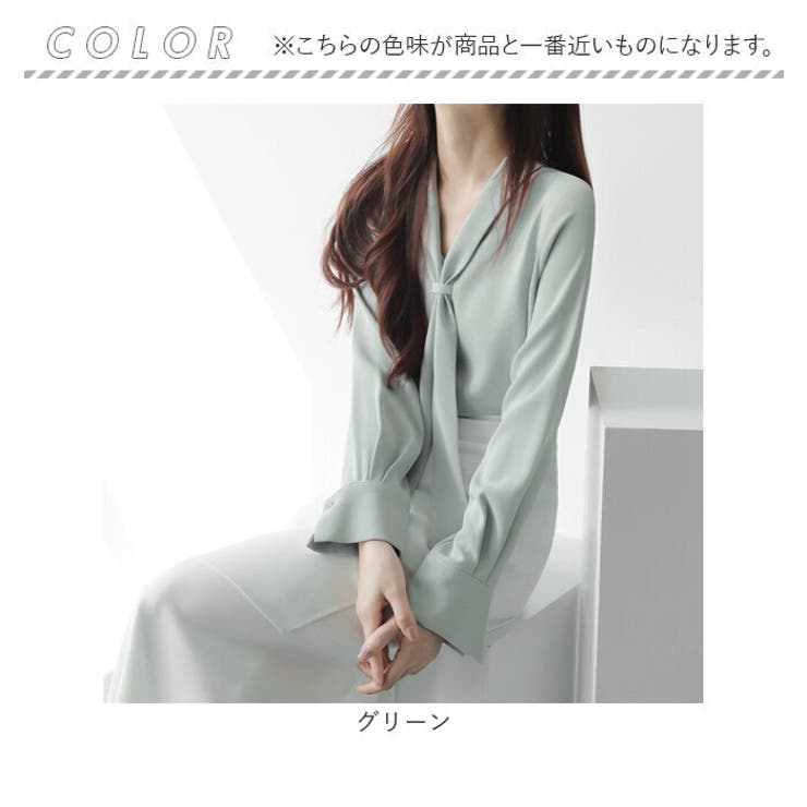 ボウタイブラウス トップス | BACKYARD FAMILY | 詳細画像16 