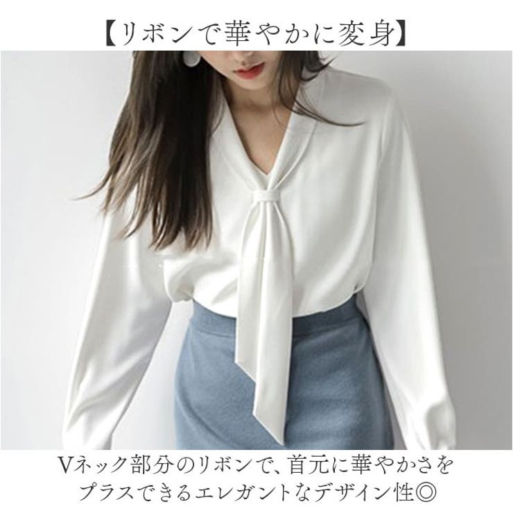 ボウタイブラウス トップス | BACKYARD FAMILY | 詳細画像3 