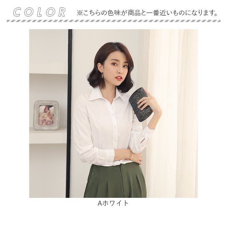 シャツブラウス トップス 長袖オフィス | BACKYARD FAMILY | 詳細画像12 