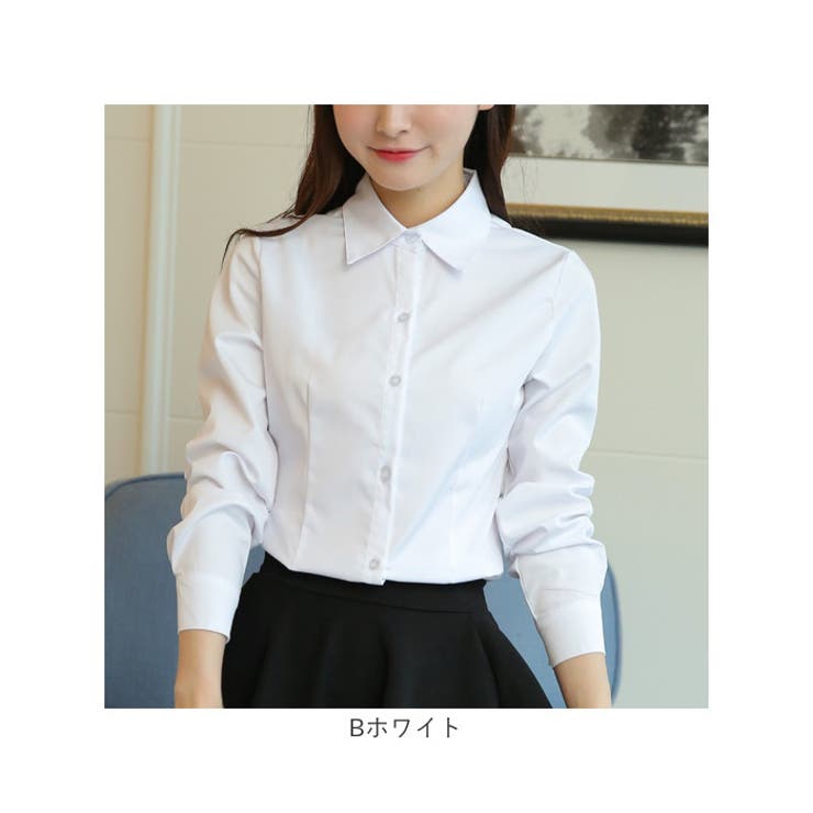 シャツブラウス トップス 長袖オフィス | BACKYARD FAMILY | 詳細画像13 