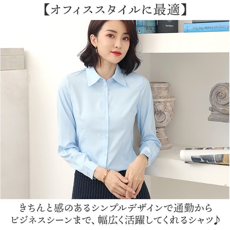 シャツブラウス トップス 長袖オフィス | BACKYARD FAMILY | 詳細画像3 