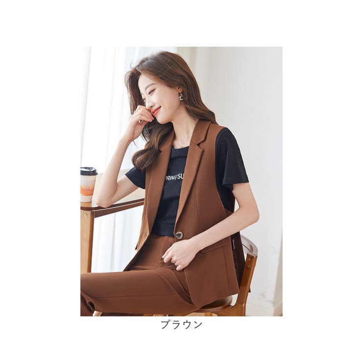 レディース ベスト ジレ ブレザー テーラード ジャケット | BACKYARD FAMILY | 詳細画像15 