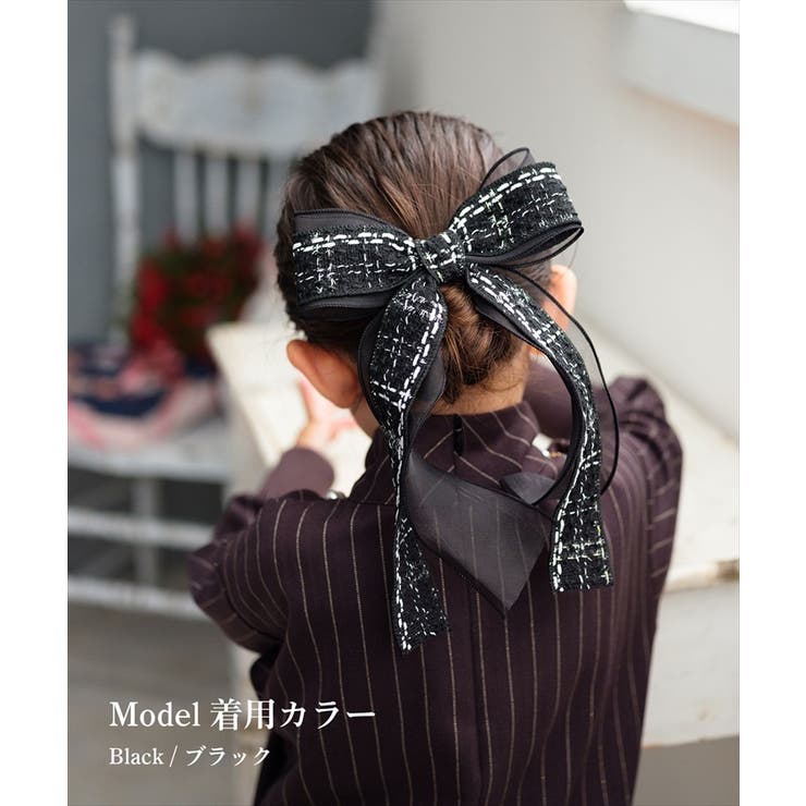 Rora クラシック ツイード ヘアゴム | BACKYARD FAMILY | 詳細画像4 