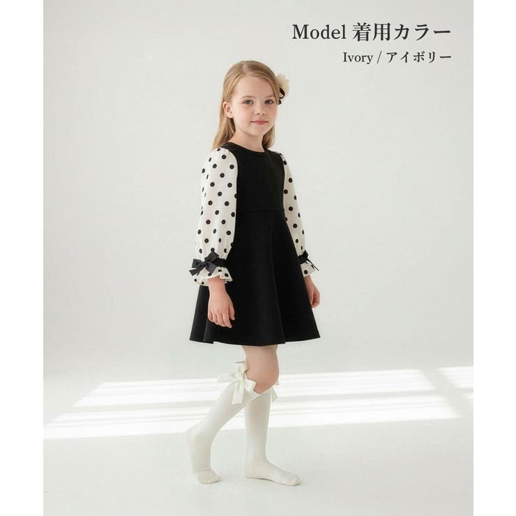 Rora エマリー リボン ハイソックス | BACKYARD FAMILY | 詳細画像3 