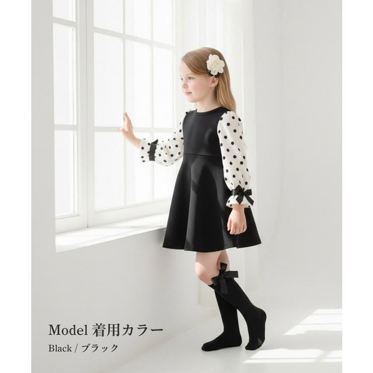 Rora エマリー リボン ハイソックス | BACKYARD FAMILY | 詳細画像4 