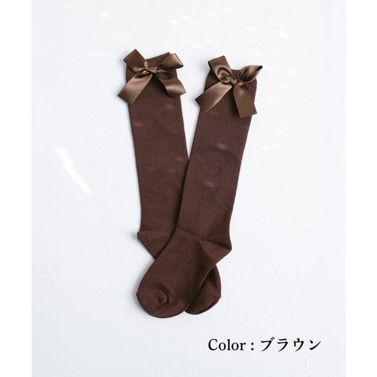 Rora エマリー リボン ハイソックス | BACKYARD FAMILY | 詳細画像8 