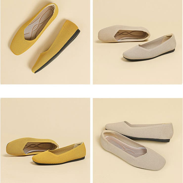 ニットパンプス スクエアトゥフラット | BACKYARD FAMILY | 詳細画像12 