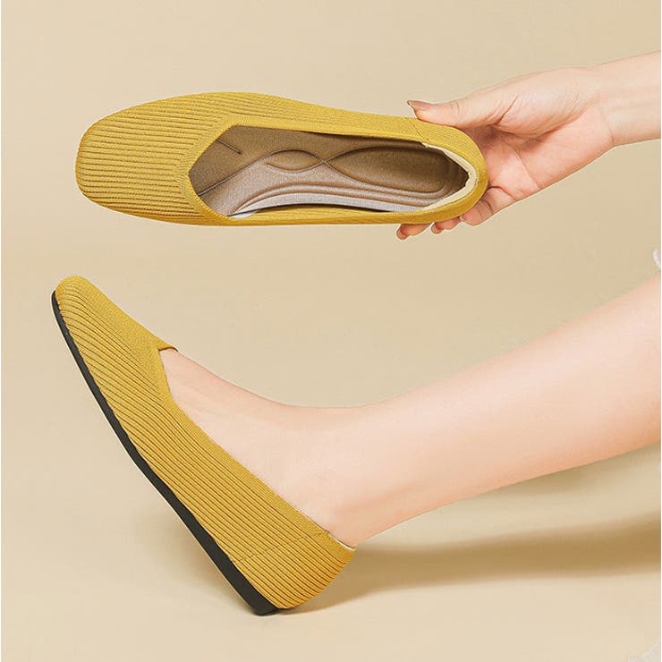 ニットパンプス スクエアトゥフラット | BACKYARD FAMILY | 詳細画像16 