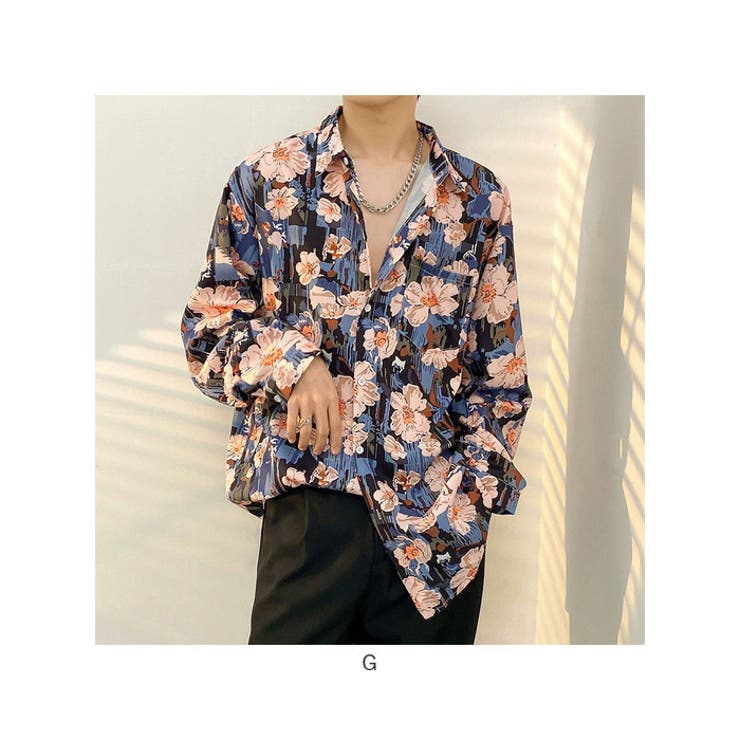 男女兼用長袖アロハシャツ カジュアルシャツ | BACKYARD FAMILY | 詳細画像14 