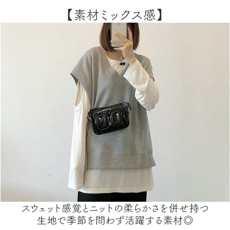 ベスト Vネック 体型カバー  | BACKYARD FAMILY | 詳細画像7 