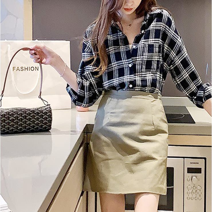 シャツブラウス チェック柄 | BACKYARD FAMILY | 詳細画像3 