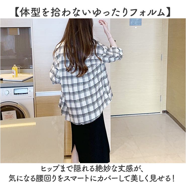 シャツブラウス チェック柄 | BACKYARD FAMILY | 詳細画像6 