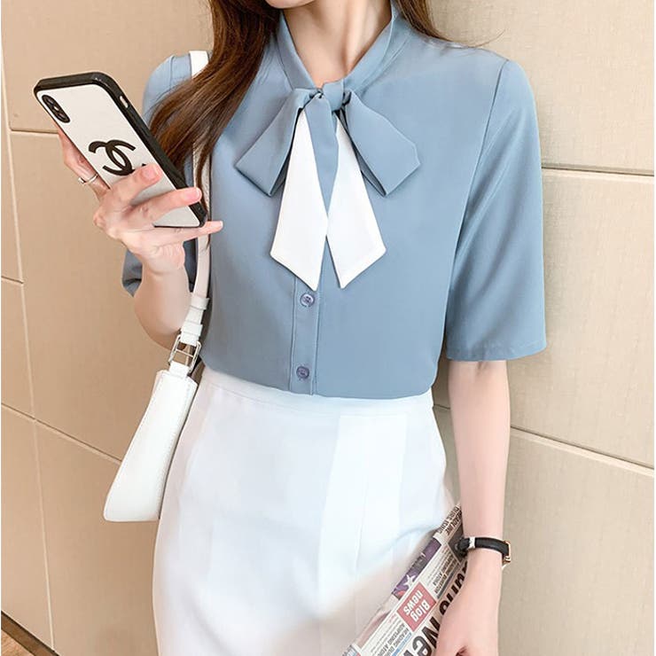 ネクタイブラウス レディース | BACKYARD FAMILY | 詳細画像10 