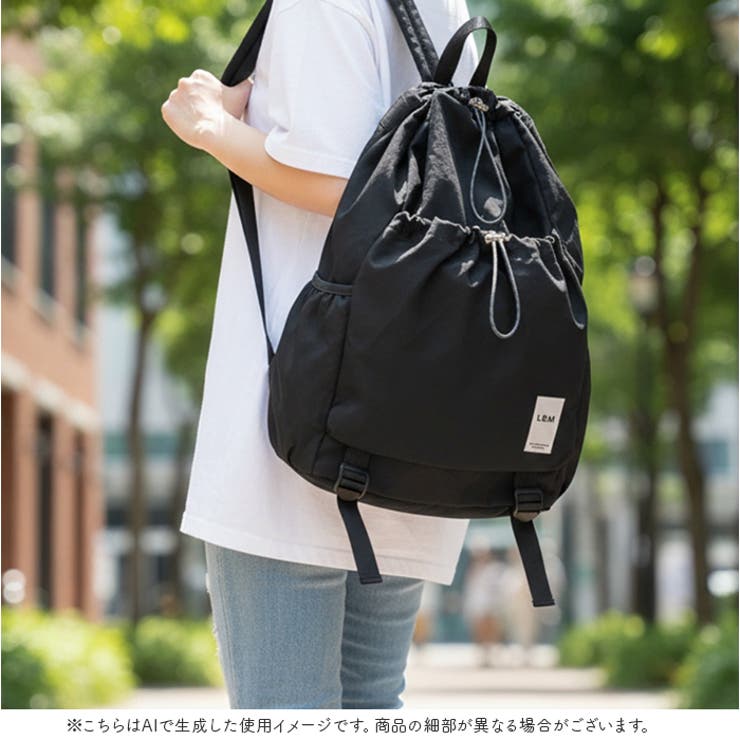 L.R.M ドロスト巾着リュック | BACKYARD FAMILY | 詳細画像17 