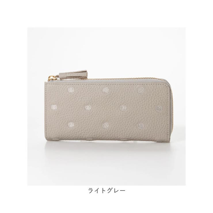 perche ペルケ 牛革ドット刺繍 L字パームフィット | BACKYARD FAMILY | 詳細画像13 