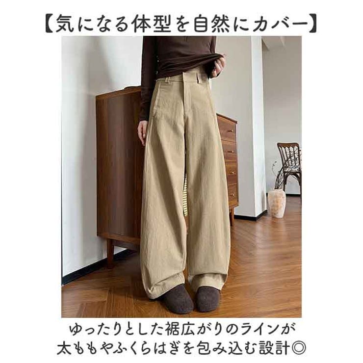 ワイドパンツ スーツパンツ レディース オールシーズン 美脚 | BACKYARD FAMILY | 詳細画像4 
