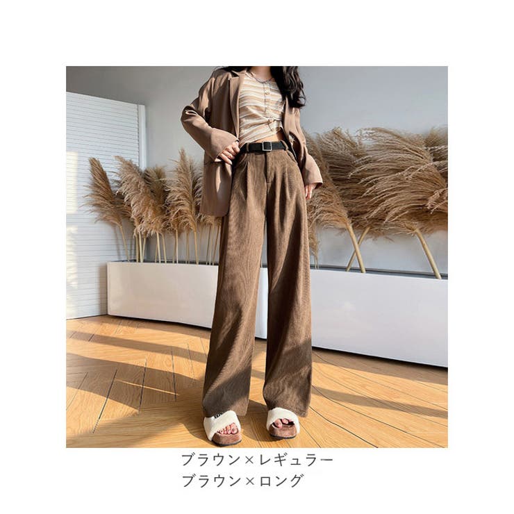 ワイドパンツ スーツパンツ レディース オールシーズン 美脚 | BACKYARD FAMILY | 詳細画像14 