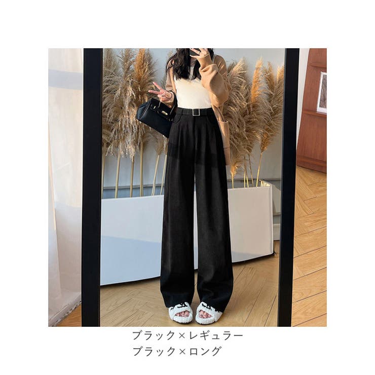 ワイドパンツ スーツパンツ レディース オールシーズン 美脚 | BACKYARD FAMILY | 詳細画像17 