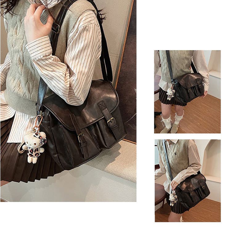 外ポケットスクエアショルダーバッグ | BACKYARD FAMILY | 詳細画像4 