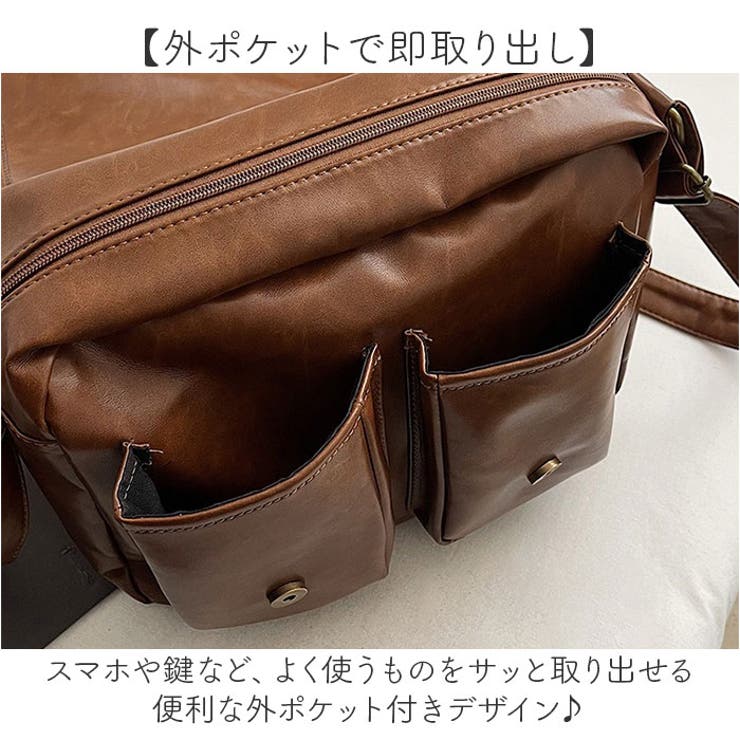 外ポケットスクエアショルダーバッグ | BACKYARD FAMILY | 詳細画像7 