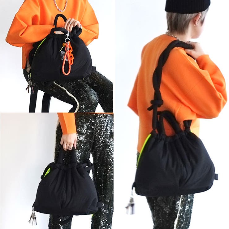 cheek チーク puff kinchaku 2WAY tote | BACKYARD FAMILY | 詳細画像12 