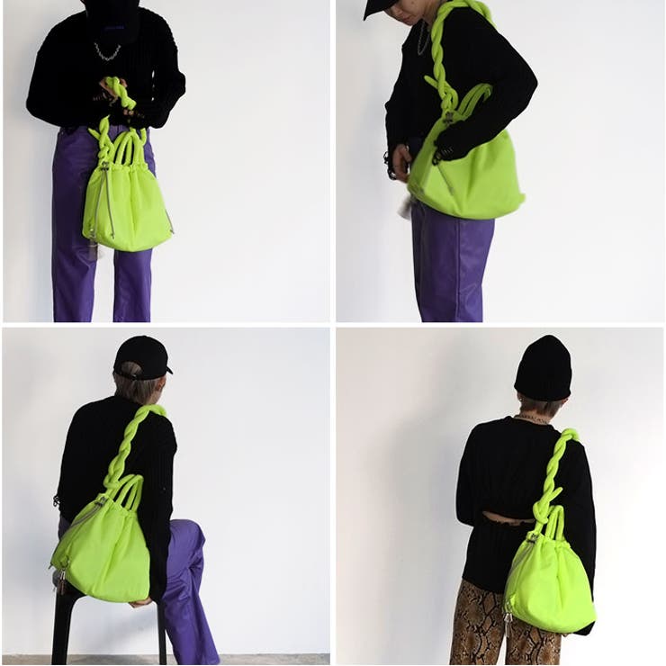 cheek チーク puff kinchaku 2WAY tote | BACKYARD FAMILY | 詳細画像14 