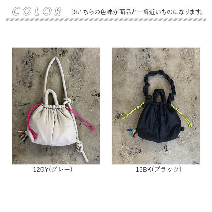 cheek チーク puff kinchaku 2WAY tote | BACKYARD FAMILY | 詳細画像18 