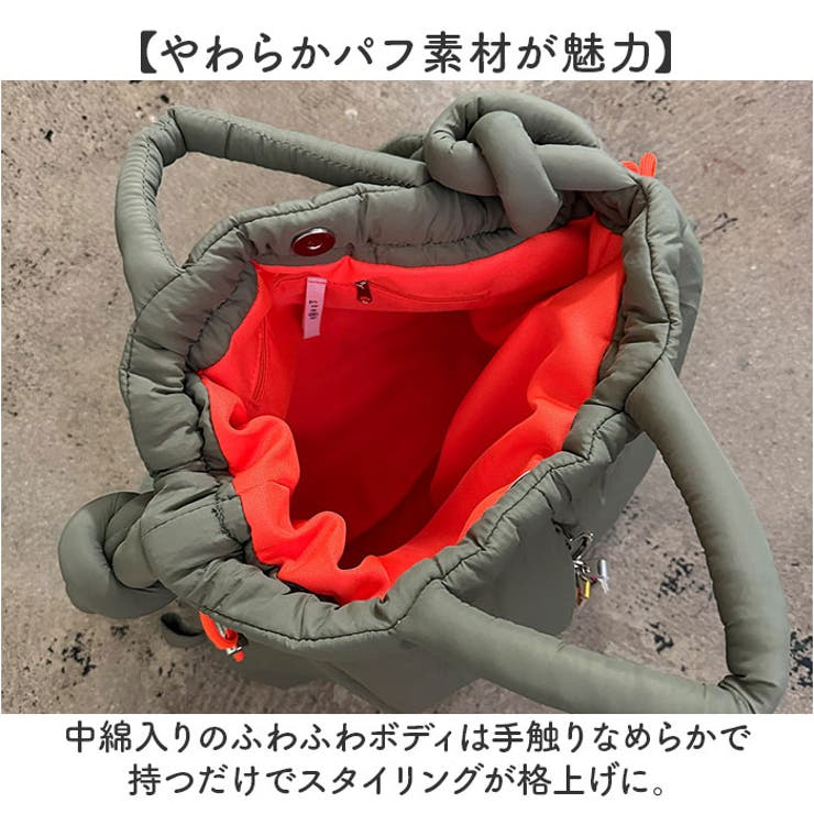 cheek チーク puff kinchaku 2WAY tote | BACKYARD FAMILY | 詳細画像3 