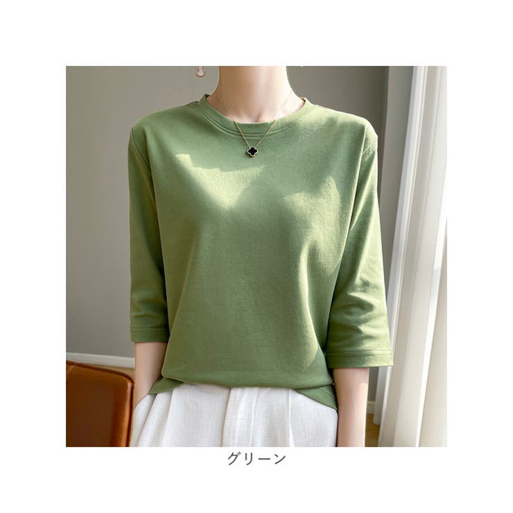 7分袖Tシャツ トップス クールネック | BACKYARD FAMILY | 詳細画像18 