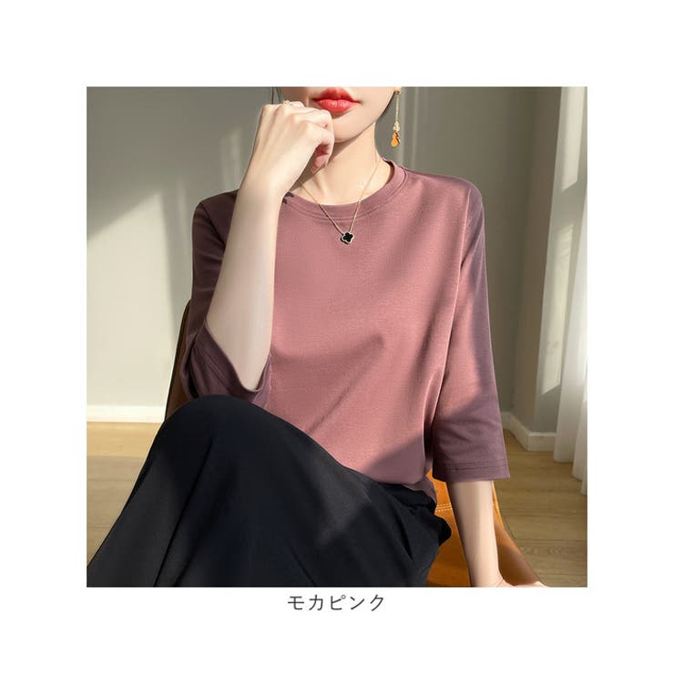 7分袖Tシャツ トップス クールネック | BACKYARD FAMILY | 詳細画像19 