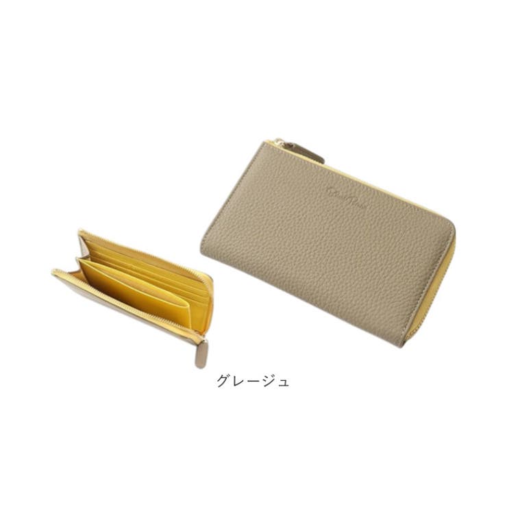 Blanc Pomme ブランポム 本革シボ L字ファスナー短い長財布 | BACKYARD FAMILY | 詳細画像16 