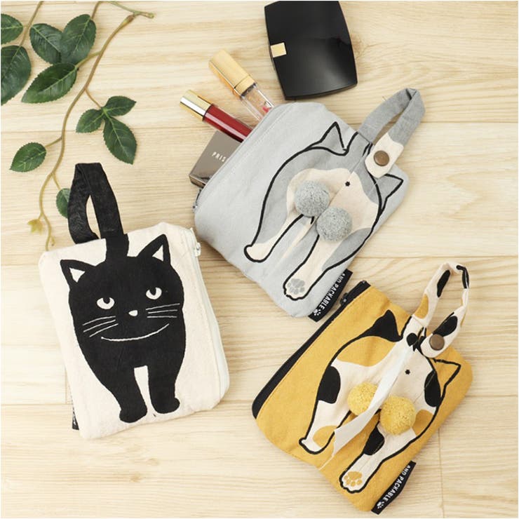 AND PACKABLE ニャンタマティッシュポーチ[品番：BCYW0042471