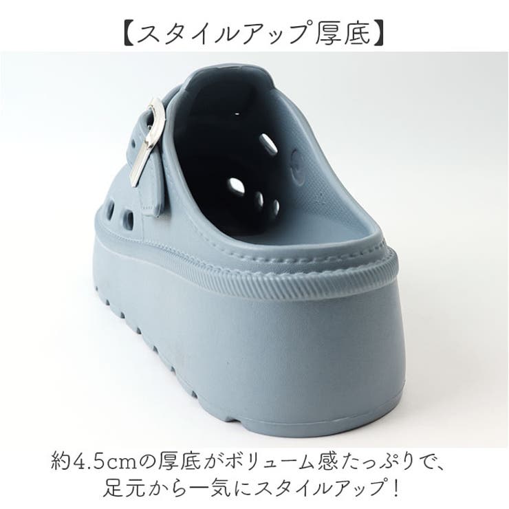 厚底スリッポンサボサンダル | BACKYARD FAMILY | 詳細画像3 