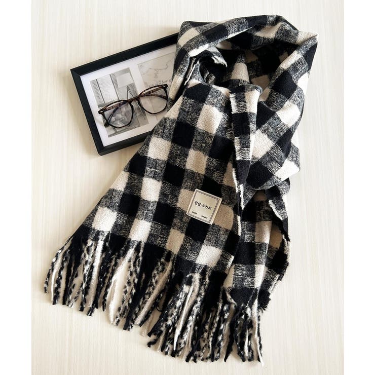 カジュアルシック チェックボリュームマフラー | BACKYARD FAMILY | 詳細画像4 