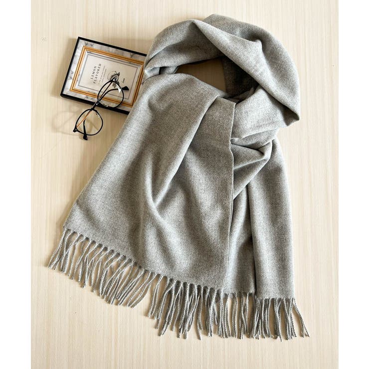 カシミヤタッチフリンジマフラー | BACKYARD FAMILY | 詳細画像11 