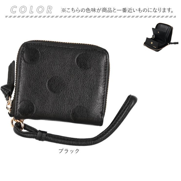 perche ペルケ ドット型押しパームフィットストラップウォレット | BACKYARD FAMILY | 詳細画像10 