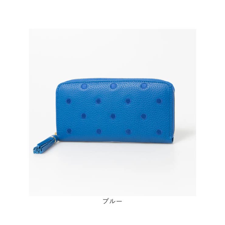 perche ペルケ 牛革ドット刺繍ラウンド長財布 | BACKYARD FAMILY | 詳細画像18 
