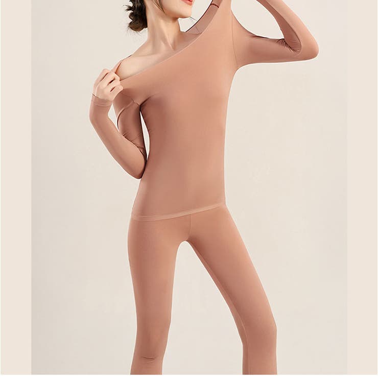 超薄型発熱インナー保温シャツパンツ上下セット | BACKYARD FAMILY | 詳細画像15 