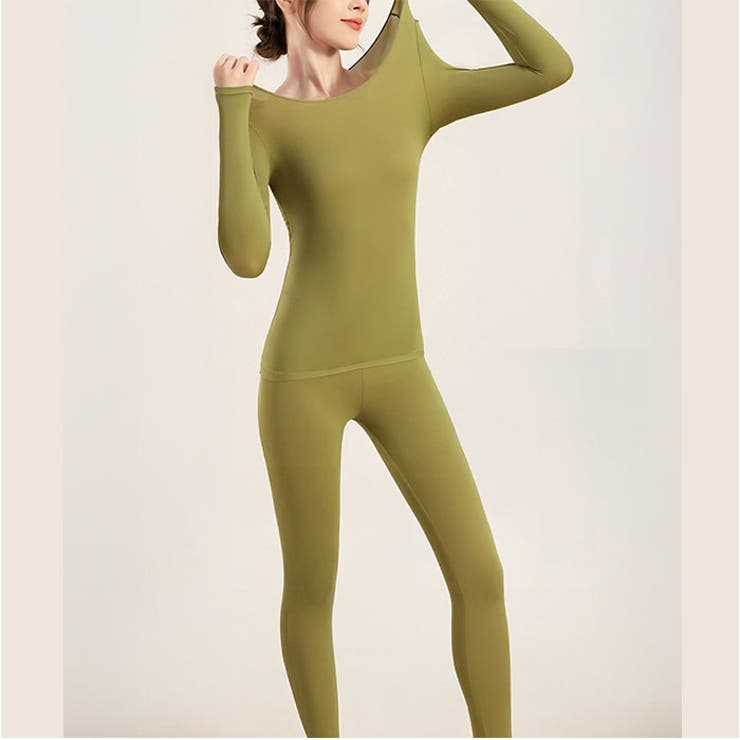 超薄型発熱インナー保温シャツパンツ上下セット | BACKYARD FAMILY | 詳細画像9 